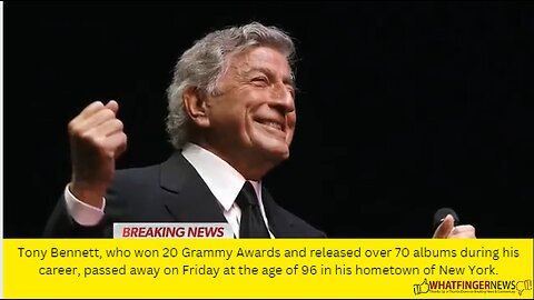 Tony Bennett, who won 20 Grammy Awards and released over 70 albums during his career,