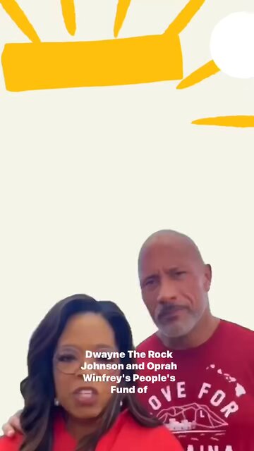 Oprah and Dwayne Johnson Called Out for doing nation plea.