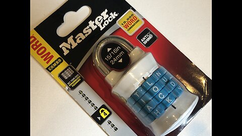 Best Master Lock Word Combination Set Your Own Word, Gym and School Lockers, Colors May Vary 1535DWD