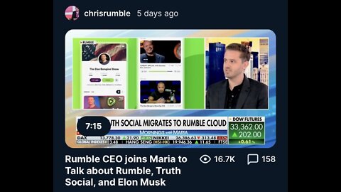 Truth Social is merging in Rumble cloud (Captioned)