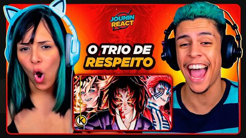 Akaza, Douma & Kokushibo - Lua de Sangue | Okabe feat. M4rkim & AniRap | [React em Casal] 🔥