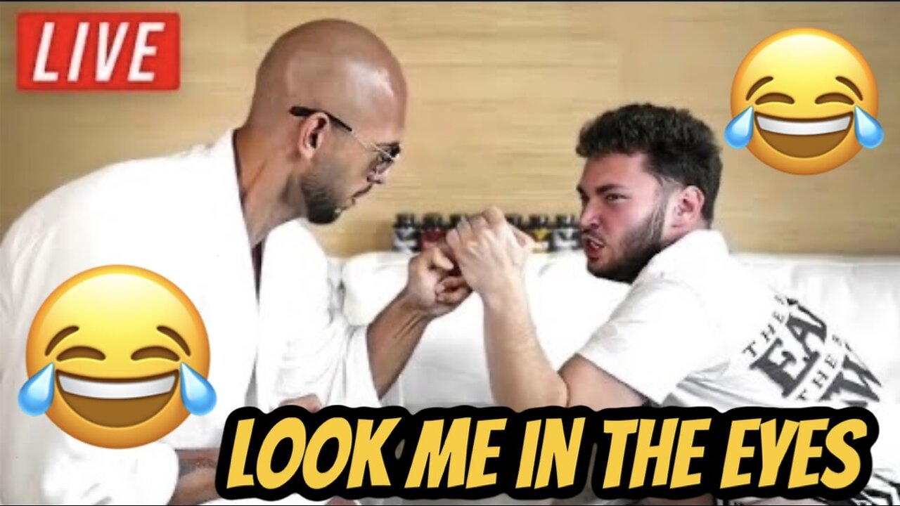 ANDREW TATE & ADIN ROSS ARM WRESTLE 😂 [FUNNY]