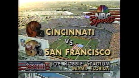 1989-01-22 Super Bowl XXIII Cincinnati Bengals vs San Francisco 49ers
