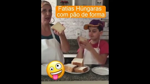 FATIAS HÚNGARAS COM PÃO DE FORMA #SHORTS