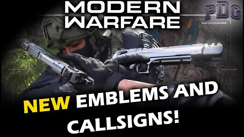 Modern Warfare - NEW EMBLEMS AND CALLSIGNS!