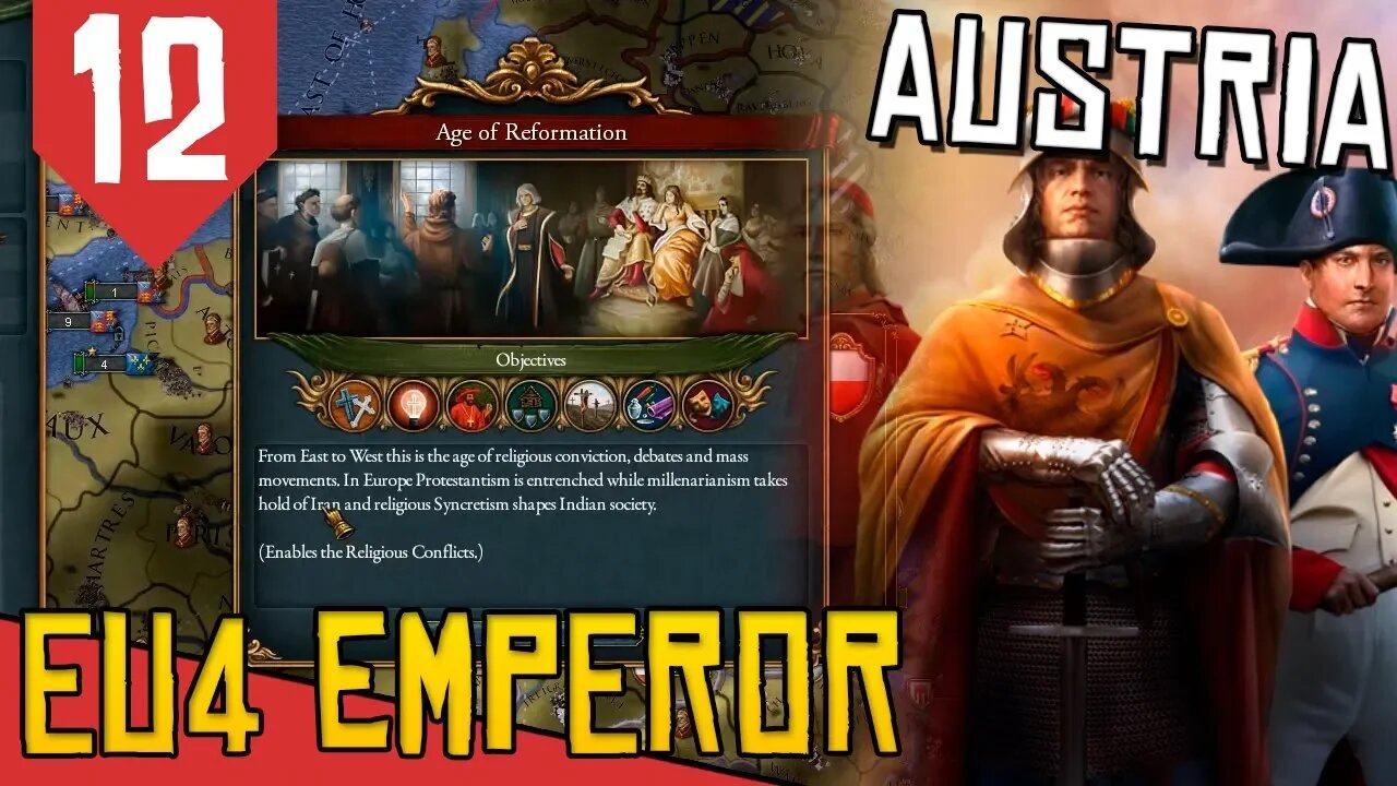 DEUS VULT na HERESIA - EU4 Austria #12 [Série Gameplay Português PT-BR]