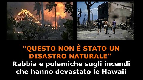 "QUESTO NON È STATO UN DISASTRO NATURALE"