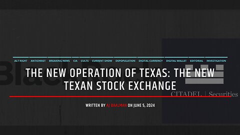 The New Operation Of Texas: The Texas Stock Exchange