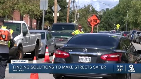 Cincinnati installing first concrete 'speed cushions' in the region