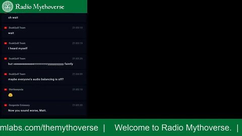 Radio #Mythoverse 11/19/19