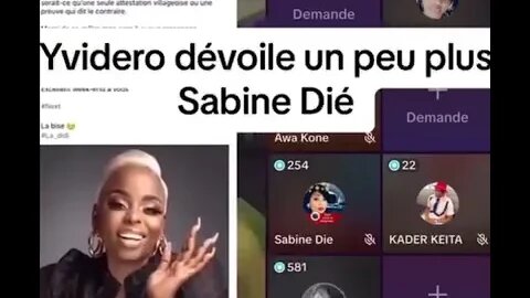 Yvidero dévoile un peu plus Des Saletés sur Sabine DIé S A LO PE ai je un parti pris ? Émotions 100