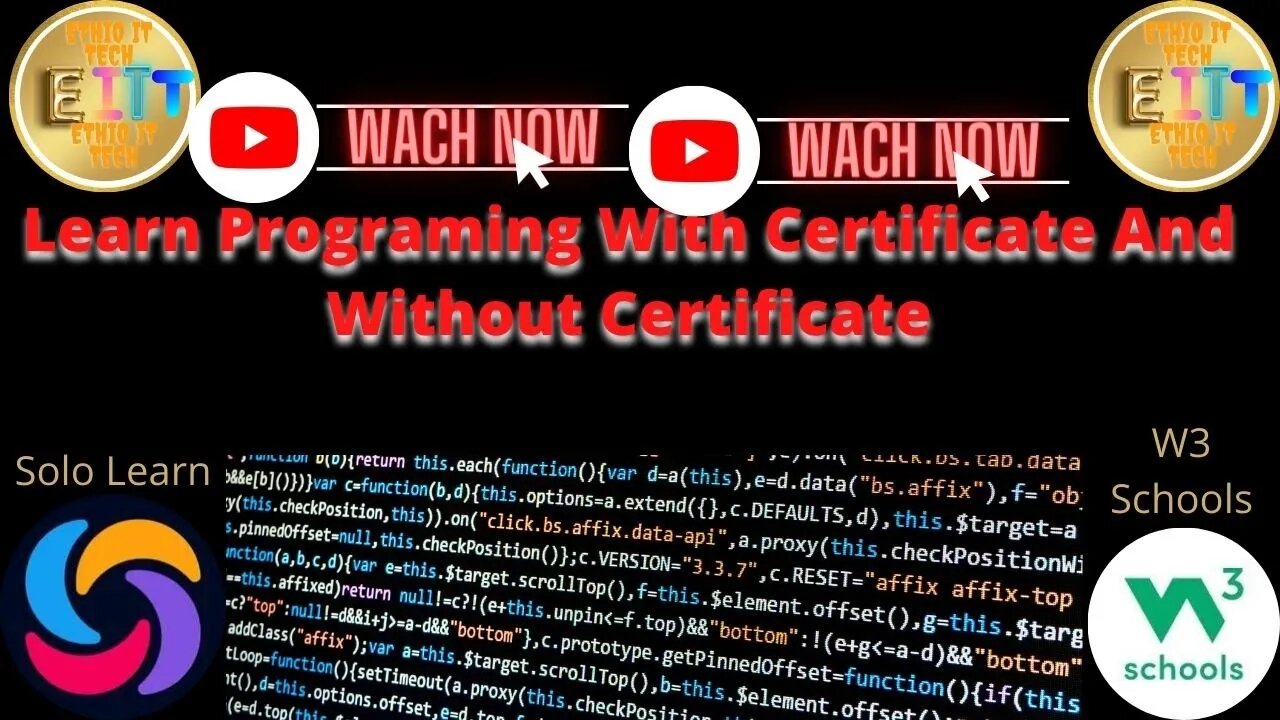 Learn Programing With Certificate and with out Certificate