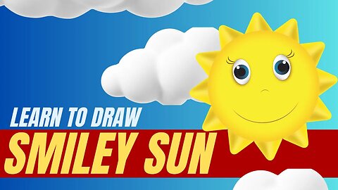 Learn How to Draw a Smiley Sun | Easy Kids Drawing | Kids Art Tutorial