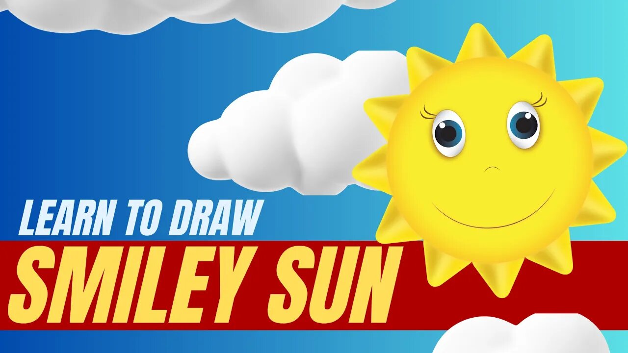 Learn How to Draw a Smiley Sun | Easy Kids Drawing | Kids Art Tutorial