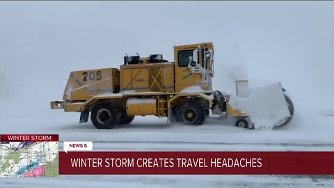With flight cancellations by the dozens, Macedonia couple offers winter storm travel advice