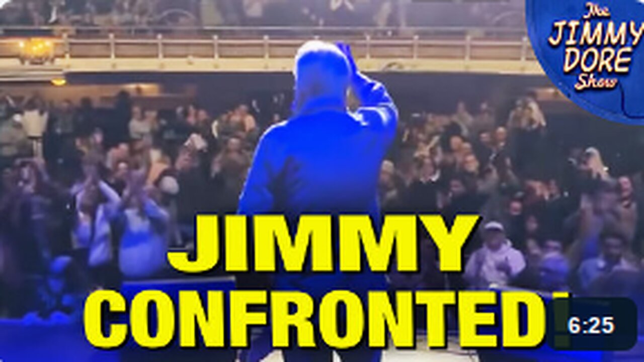 Heckler CONFRONTS Jimmy Dore Over Gaza Genocide & Ukraine N@zis!