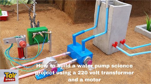 How to build a water pump science project using a 220 volt transformer and a motor