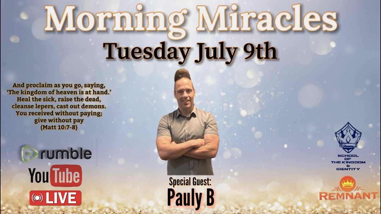 "Morning Miracles" with Special Guest: Pauly B