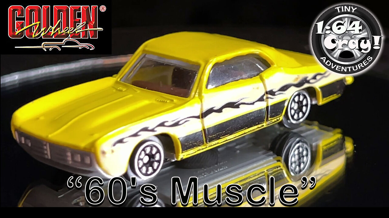 “60's Muscle” in Yellow Flames- Model by Golden Wheel