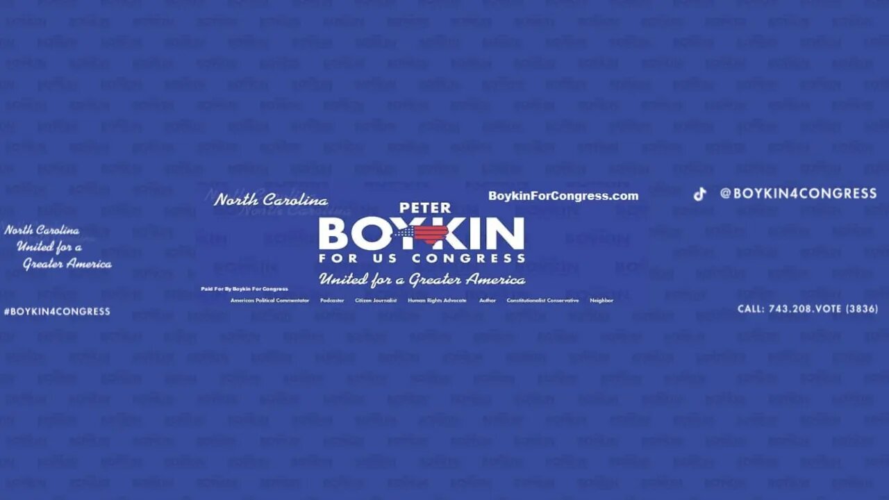 Help Elect Peter Boykin For US Congress a True Constitutional Conservative For We The People