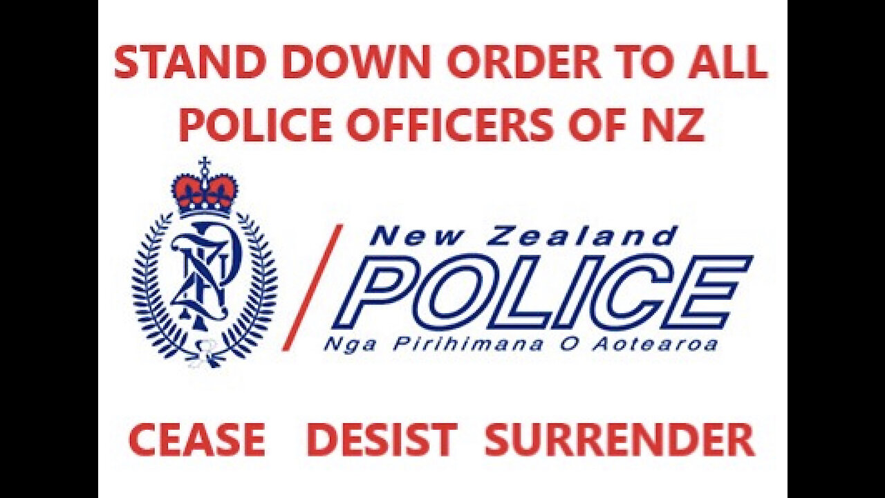 NZ POLICE: National Order to Stand Down