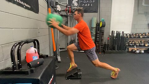 Workout Wednesday: ( Slant Board Medicine Ball Pulse Lunge & Wall Toss)