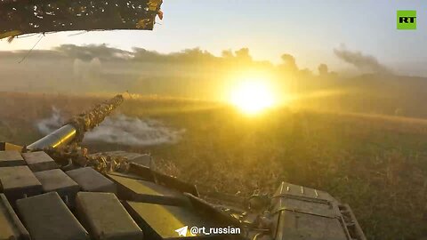 Footage from a Russian tank from an offensive operation in Avdeevka in the Donetsk region.