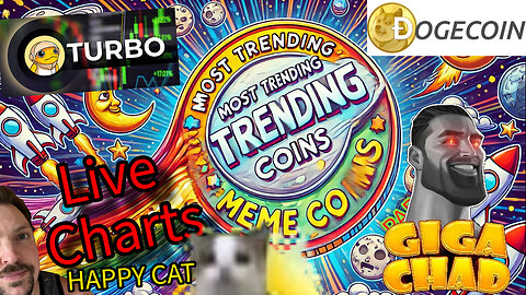 Watching Live Charts of Most Trending Meme Coins of Today! #Pengu #Dogwifhat #PEPE #doge