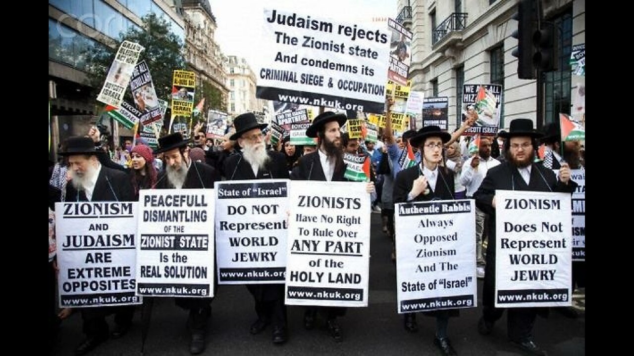 Authentic Rabbi Say Israel Does Not Represent Judaism Reject Zionist State Occupation Criminal Siege