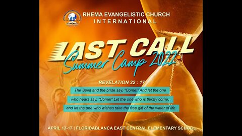 Summer Camp | April 15, 2022 PM Service | Rev. Jomar