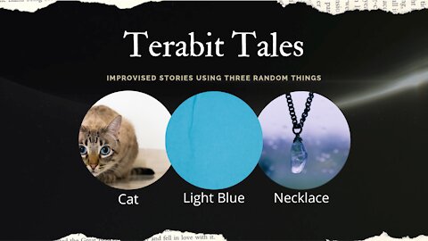 A cat and a light blue necklace, what could go wrong?