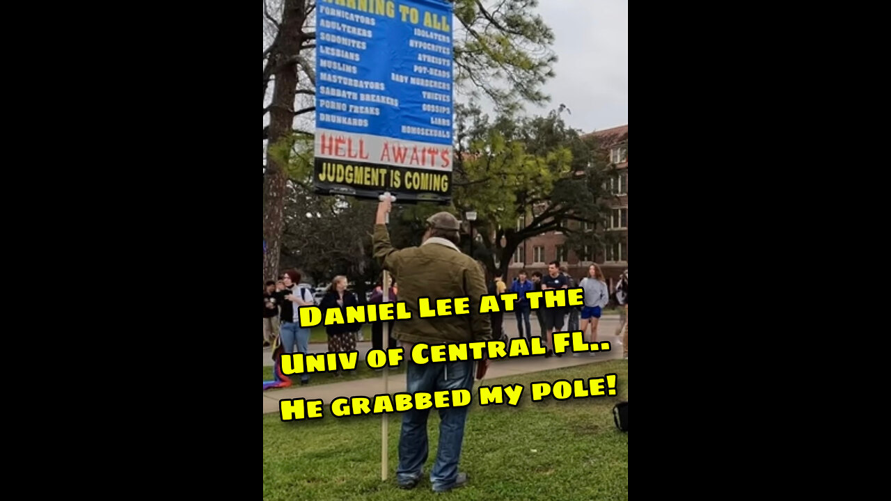 Daniel Lee..He grabbed my pole..