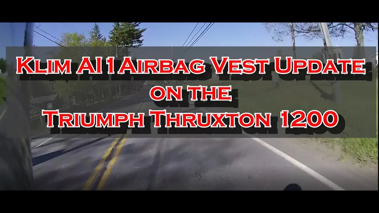 Klim AI1 Airbag Vest Update on the Triumph Thruxton 1200R