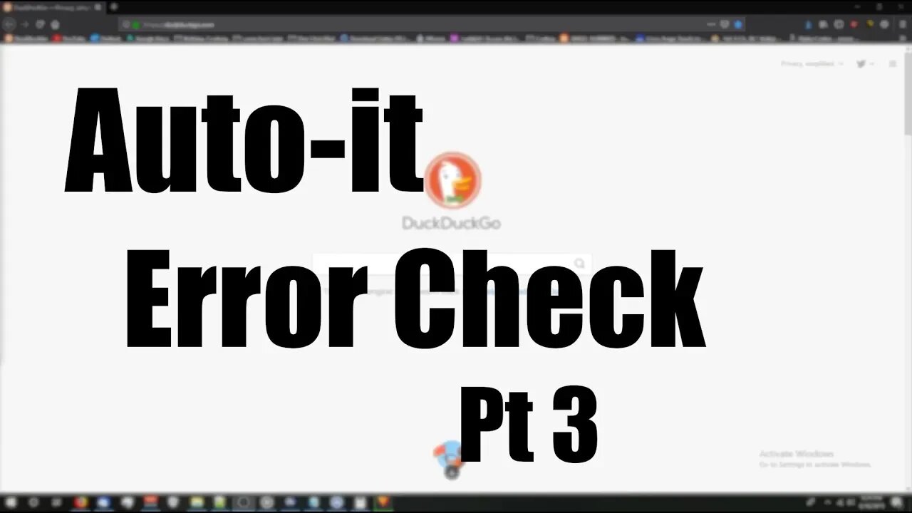 Autoit: Error Checking Part 3