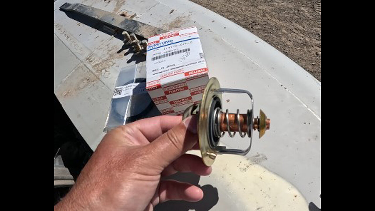 Isuzu 6BG1T Engine Thermostat Replacement, Link-Belt 210LX Excavator