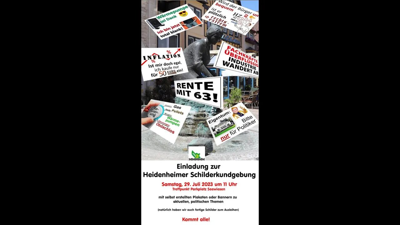 Live - Heidenheimer Schilderkundgebung