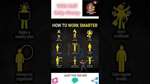🔥How to work smarter🔥#shorts🔥#wildselfhelpgroup🔥2 August 2022🔥