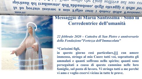 messaggio 22 02 2020 Sono la Corredentrice dell’umanità