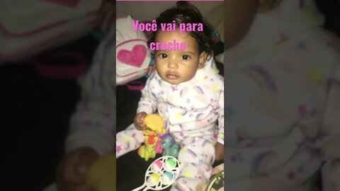 O bebê não gosta de ir para creche !