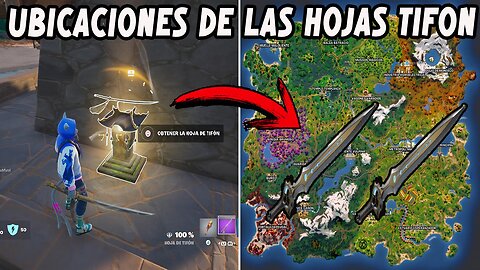 UBICACIONES DE LAS HOJAS DE TIFON FORTNITE