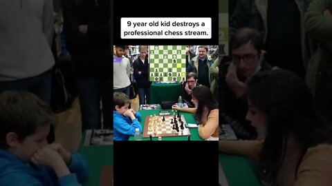 9 years old kid defeats a professional chess player