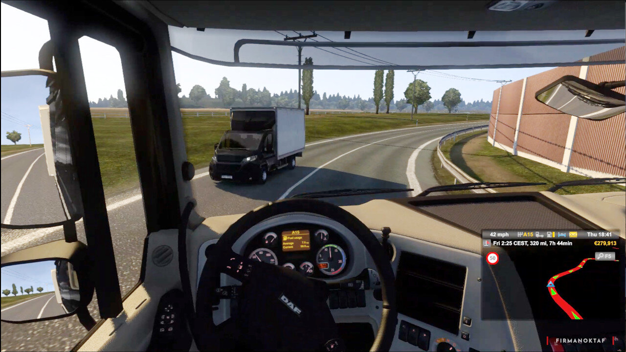 Euro Truck Simulator 2 Menuju Szczecin Polandia Bawa Muatan 17 Ton Frozen Hake DAF XF Tractor Head