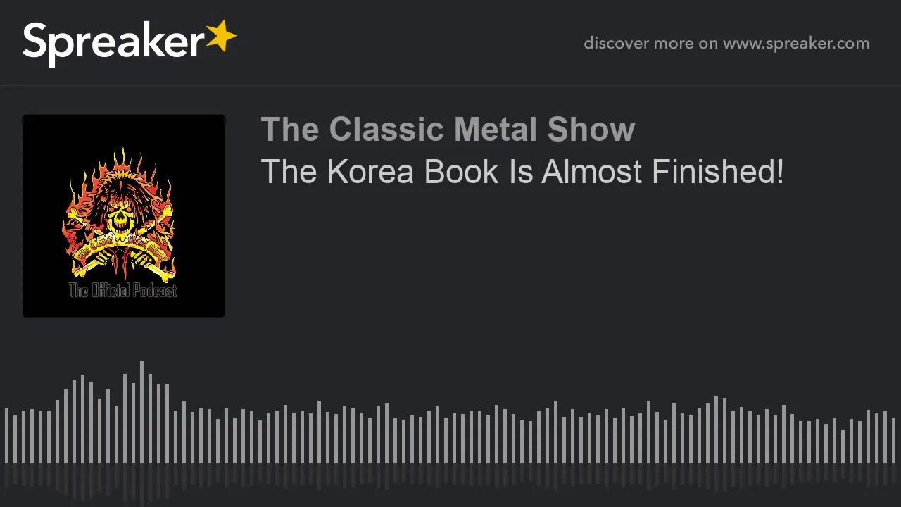 The Korea Book Is Almost Finished!