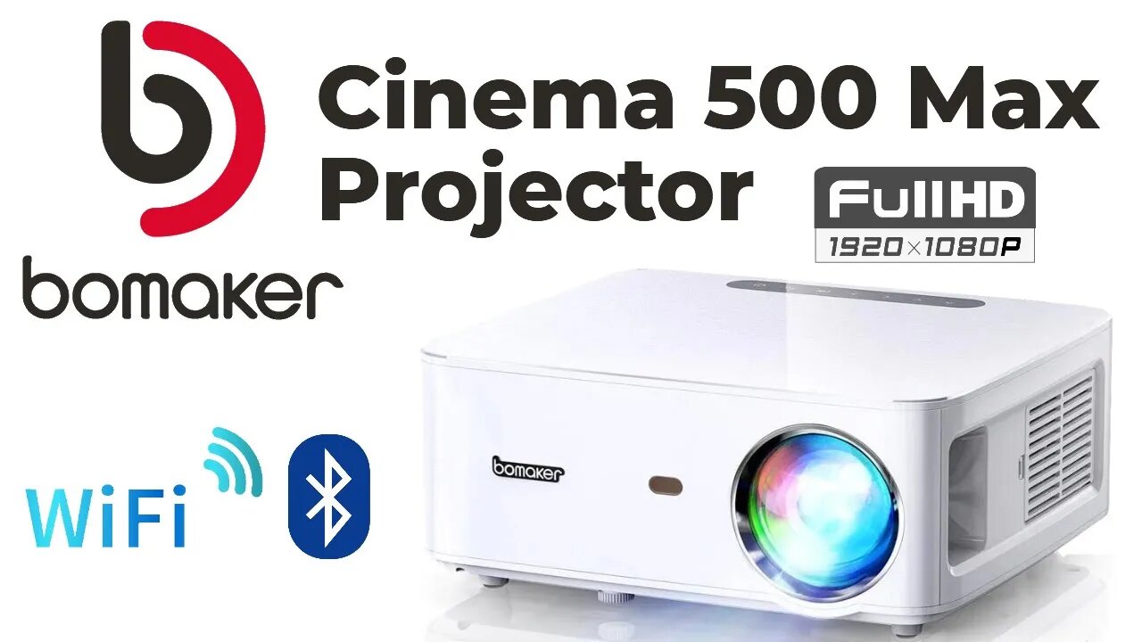 Bomaker Cinema 500 Max 1080p Bluetooth Wi-Fi Projector Review