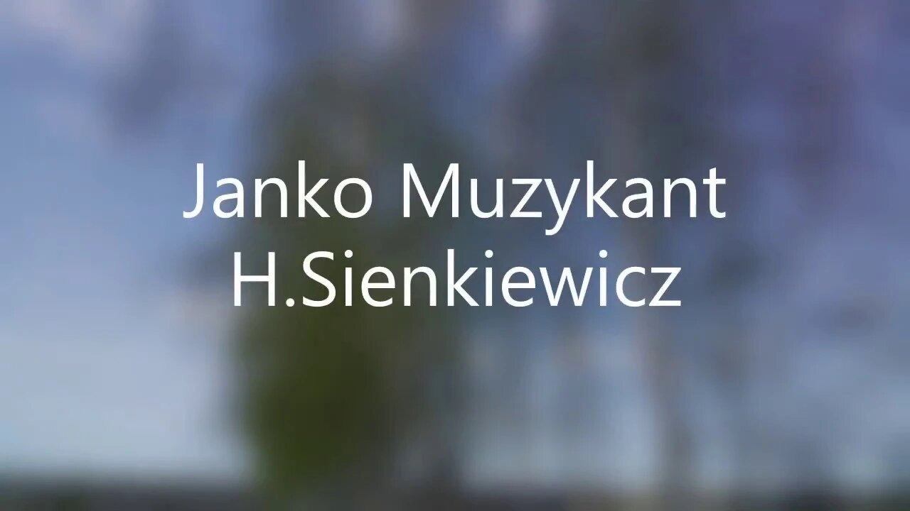 Janko Muzykant - H.Sienkiewicz audiobook