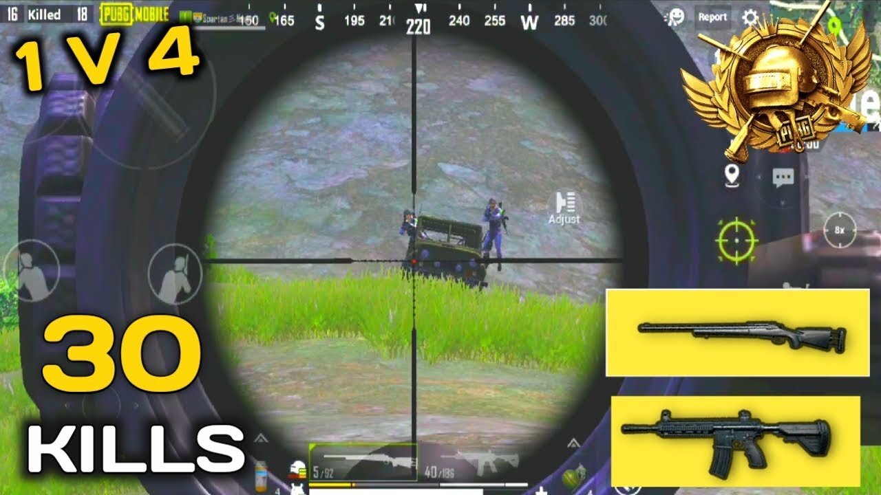 King of M24//solo Vs squad//rush gameplay// pubg mobile