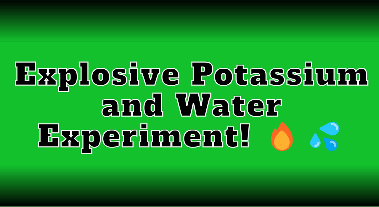 Explosive Potassium and Water Experiment! 🔥💦