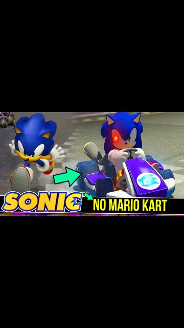 SONIC entrou no MARIO KART | Mario Kart 8 Deluxe #shorts
