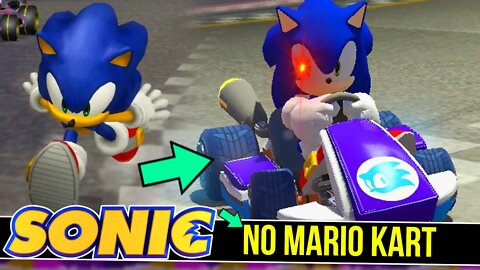 SONIC entrou no MARIO KART | Mario Kart 8 Deluxe #shorts