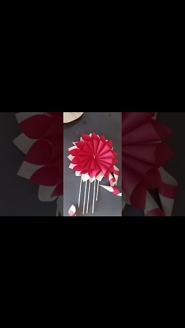 Eeasy and Beautiful Paper Wall Haning for room decoration idea